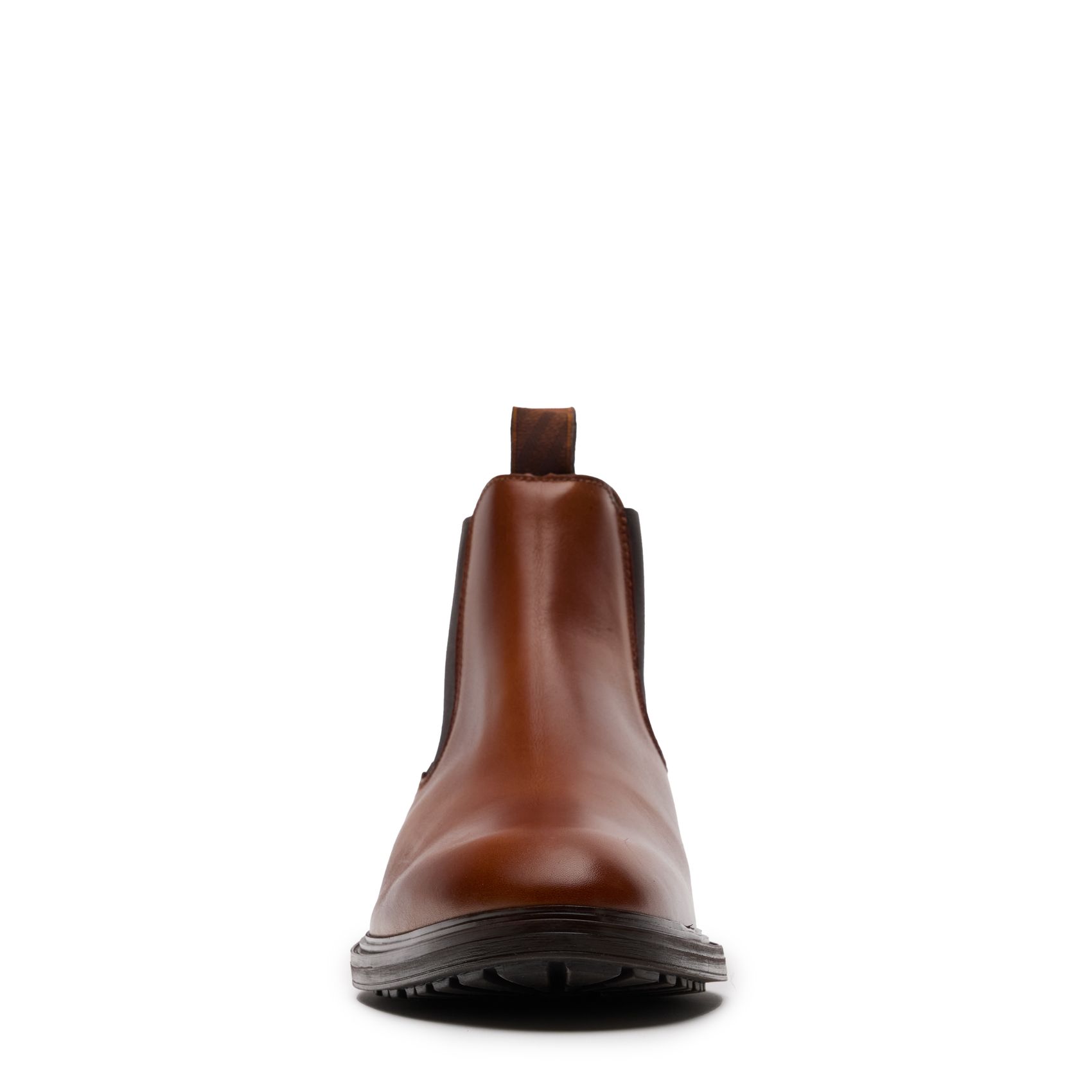 Cognac leren chelsea boots