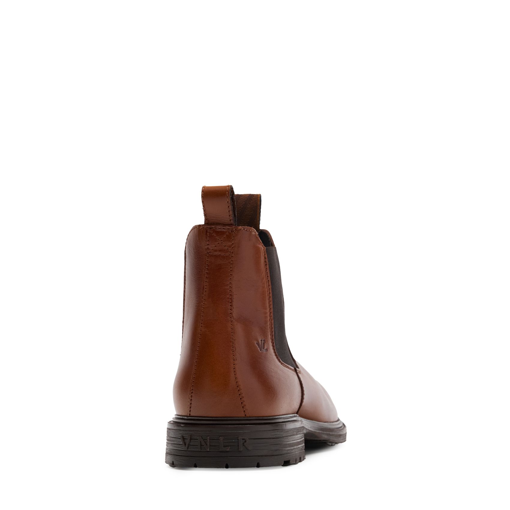 Cognac leren chelsea boots