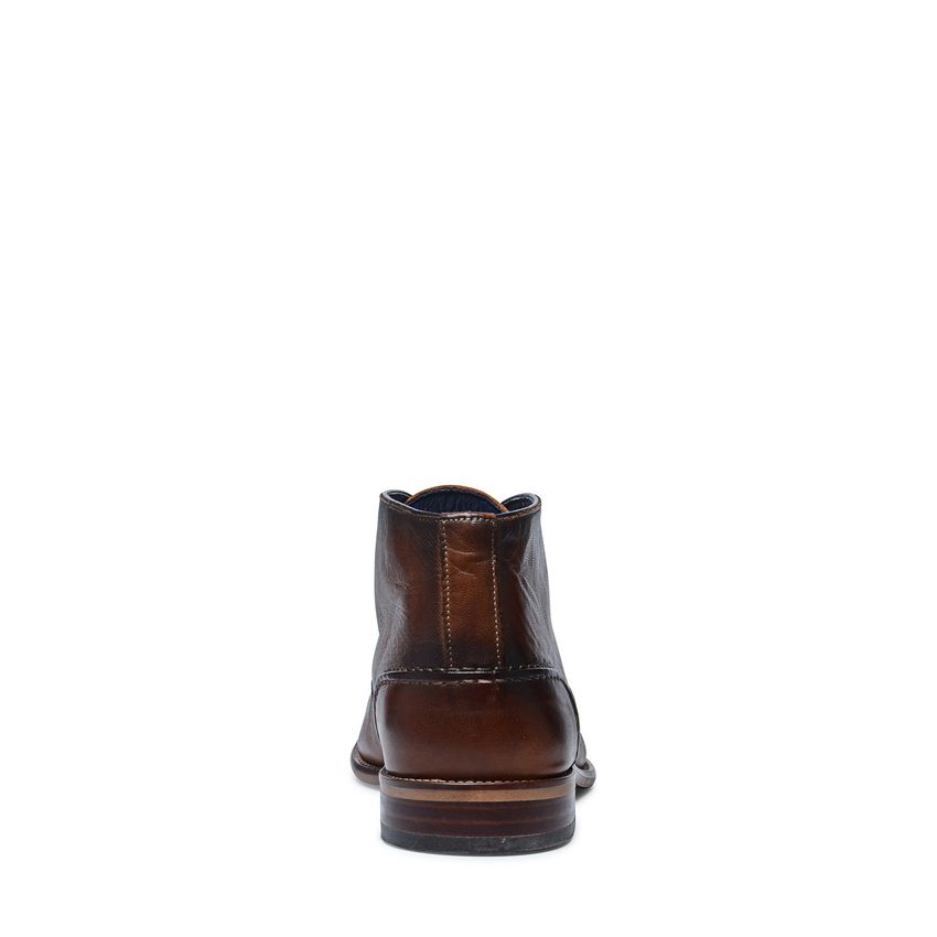 Cognac hoge veterboots