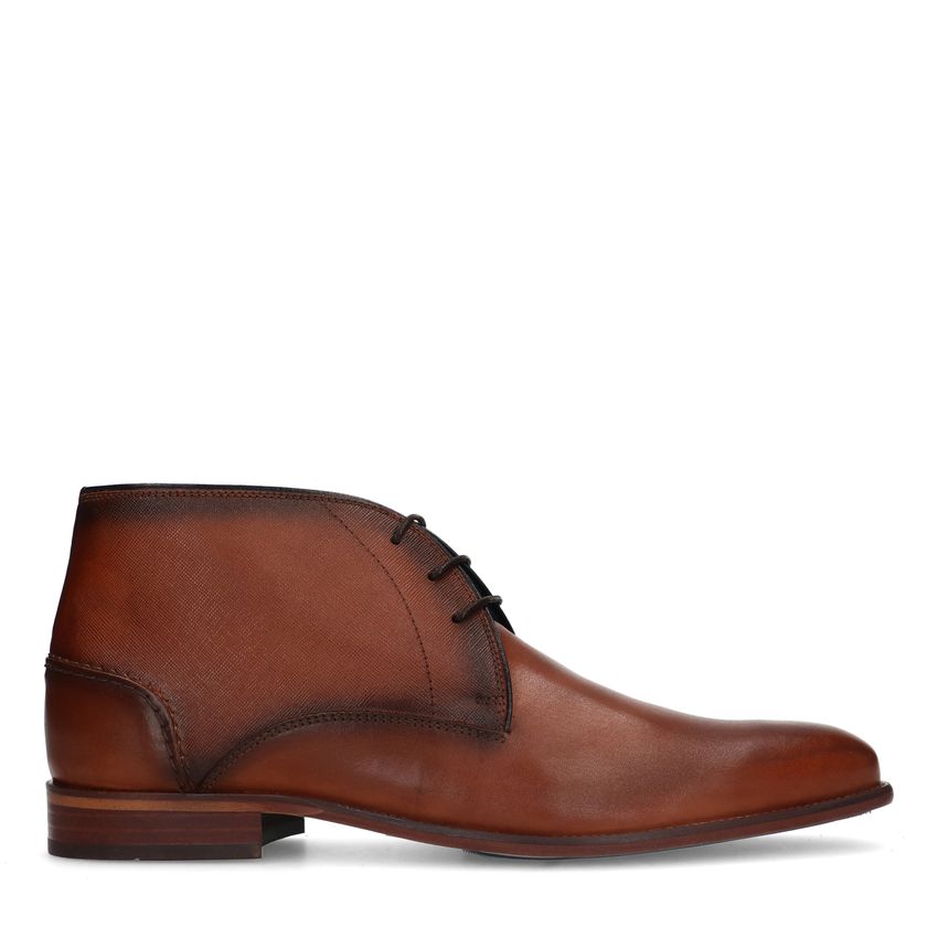 Cognac hoge veterboots