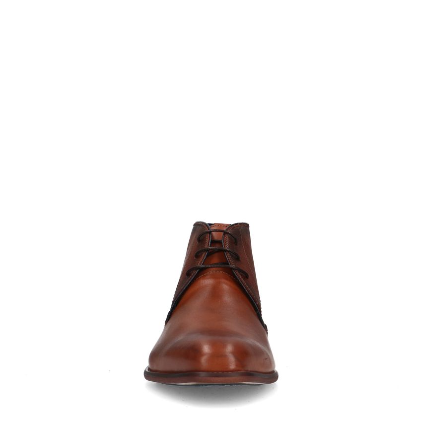 Cognac hoge veterboots