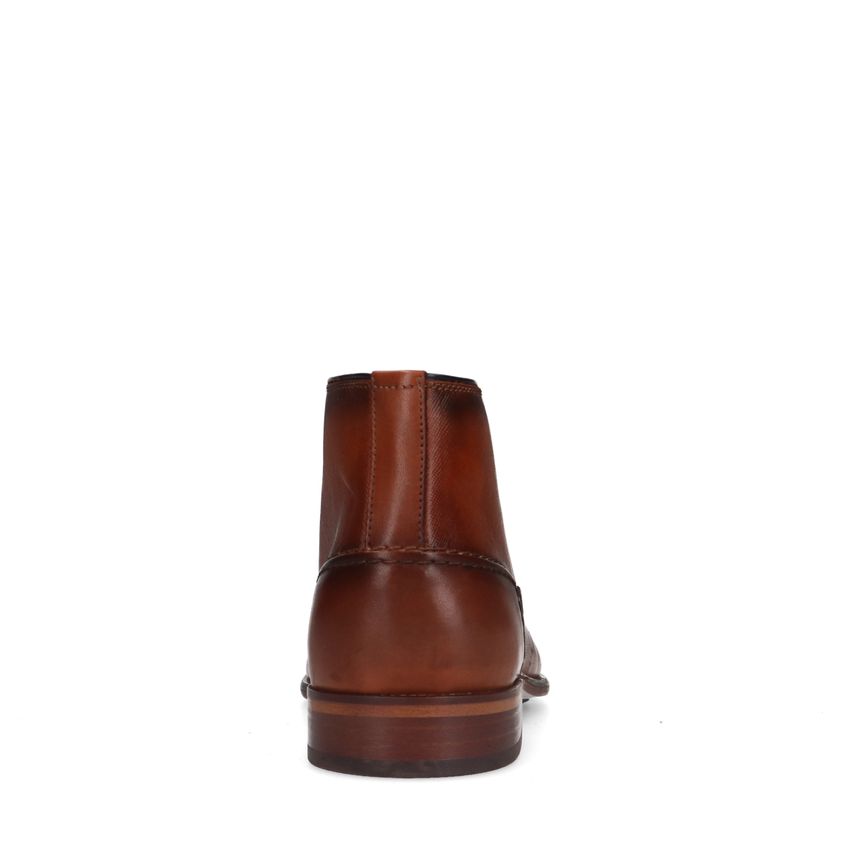 Cognac hoge veterboots