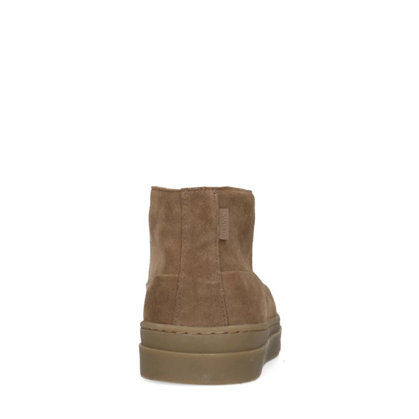 Taupe suède veterschoenen