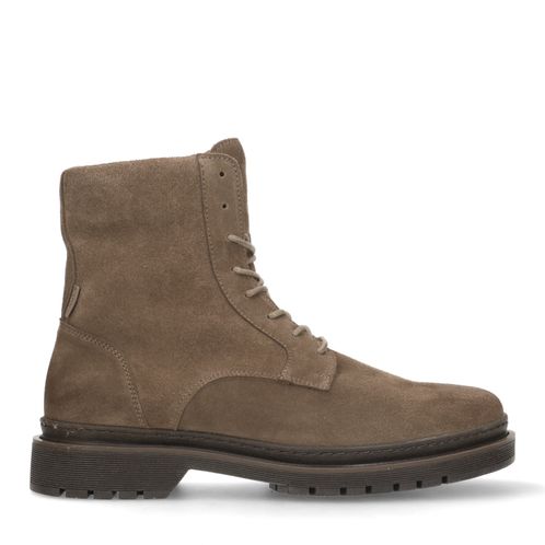 Taupe suède veterboots 