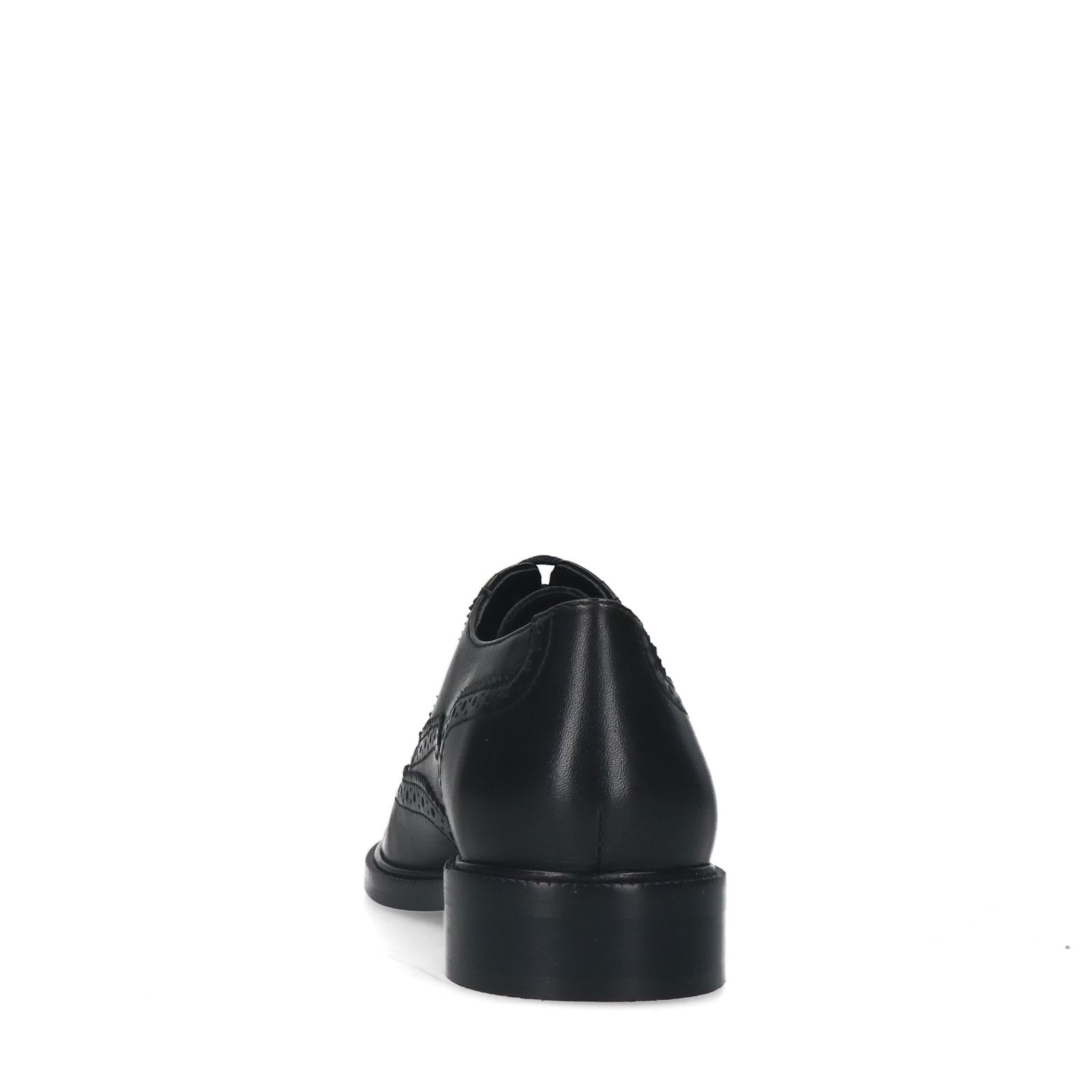 Zwarte leren veterschoenen