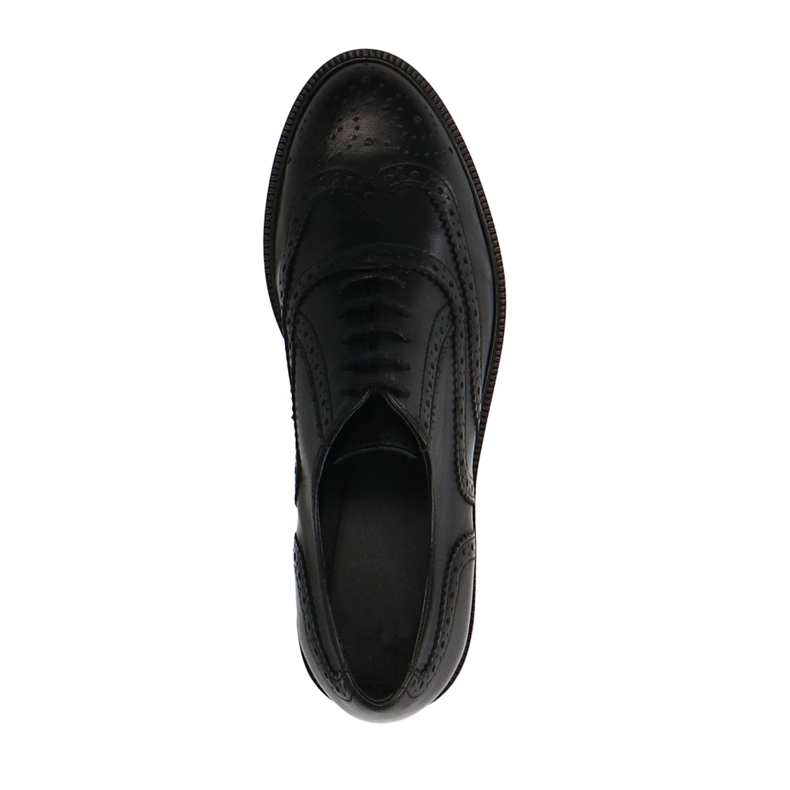 Zwarte leren veterschoenen