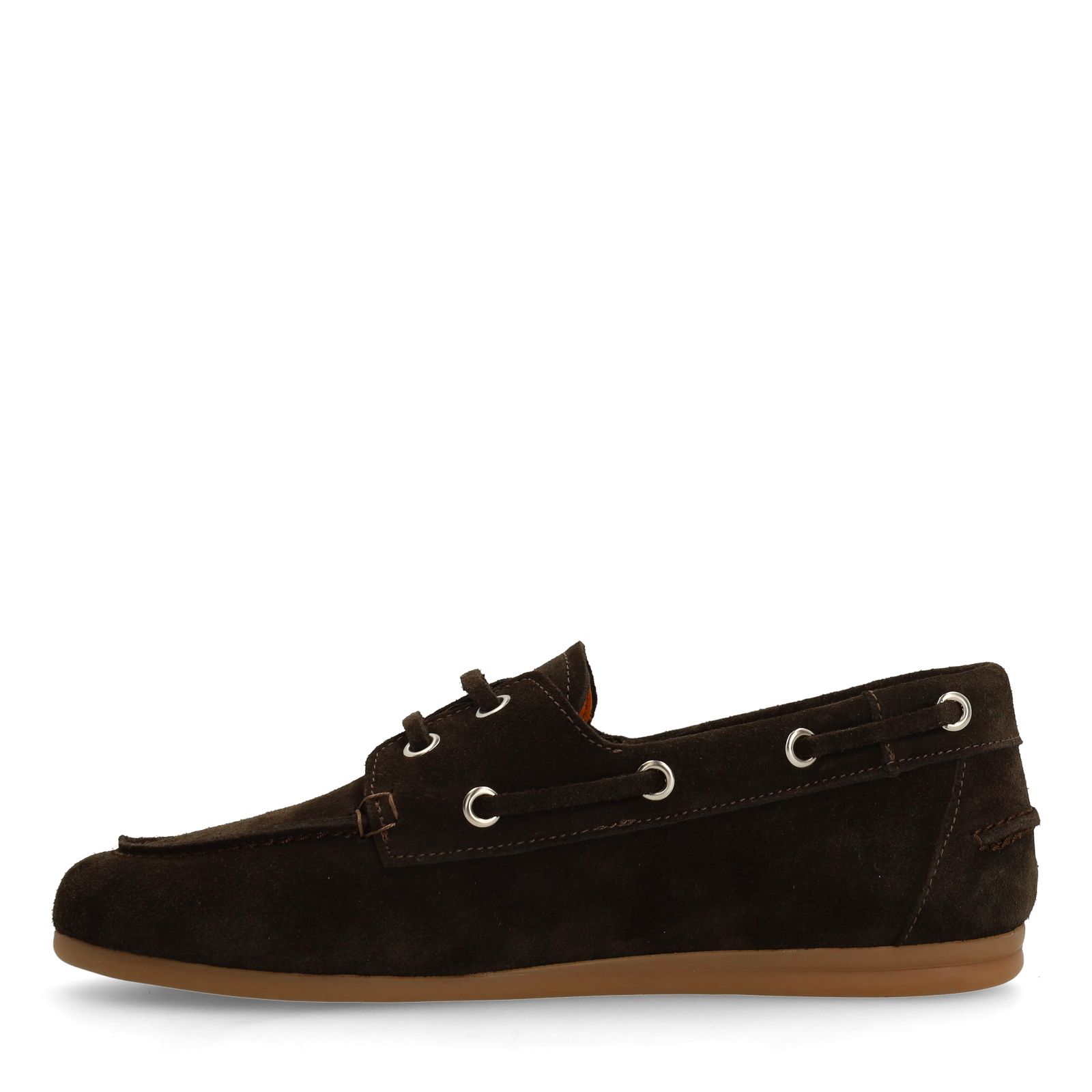 Braune Bootsschuhe aus Veloursleder