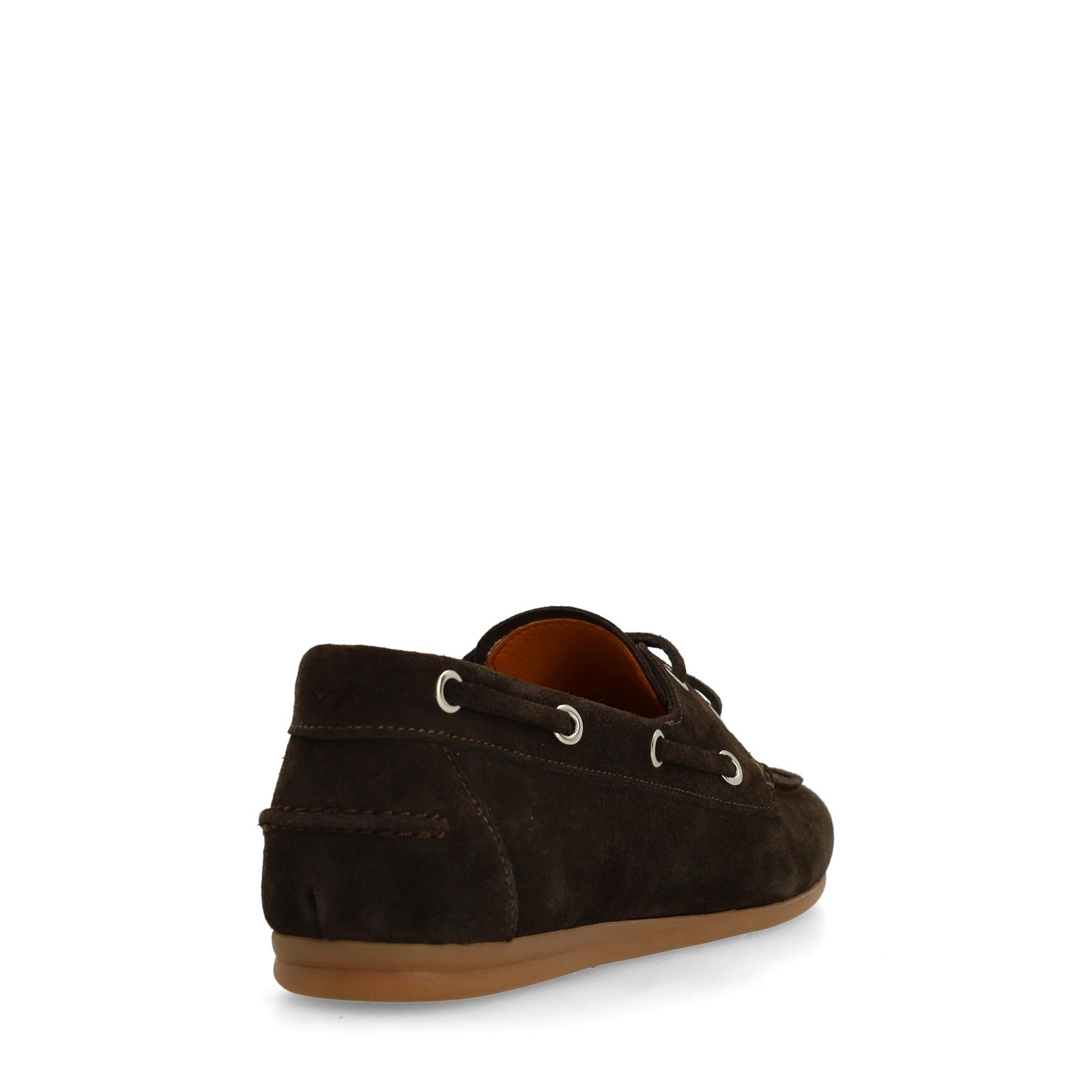 Braune Bootsschuhe aus Veloursleder