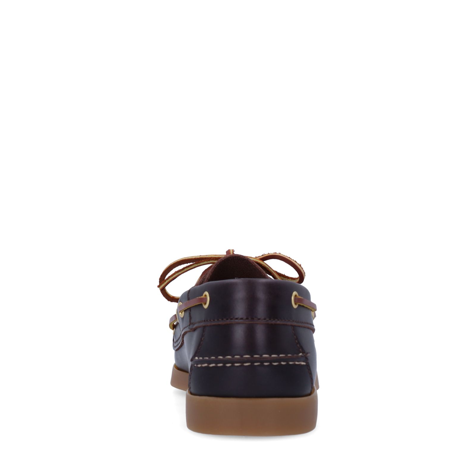 Bruine leren bootschoentjes
