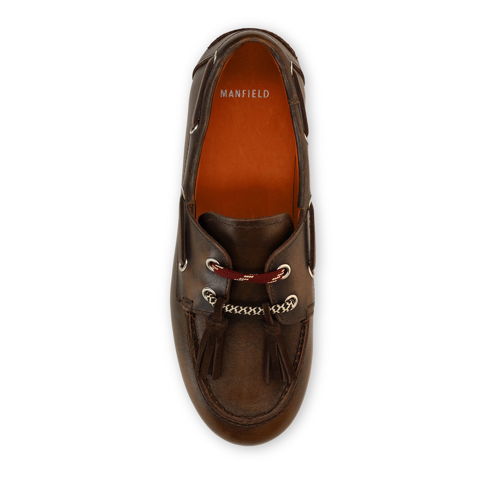 Braune Bootsschuhe aus Leder