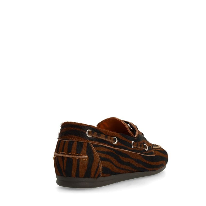 Zebra bootschoenen met imitatie vacht