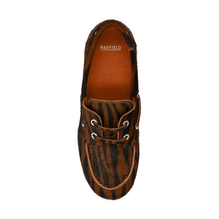 Zebra bootschoenen met imitatie vacht