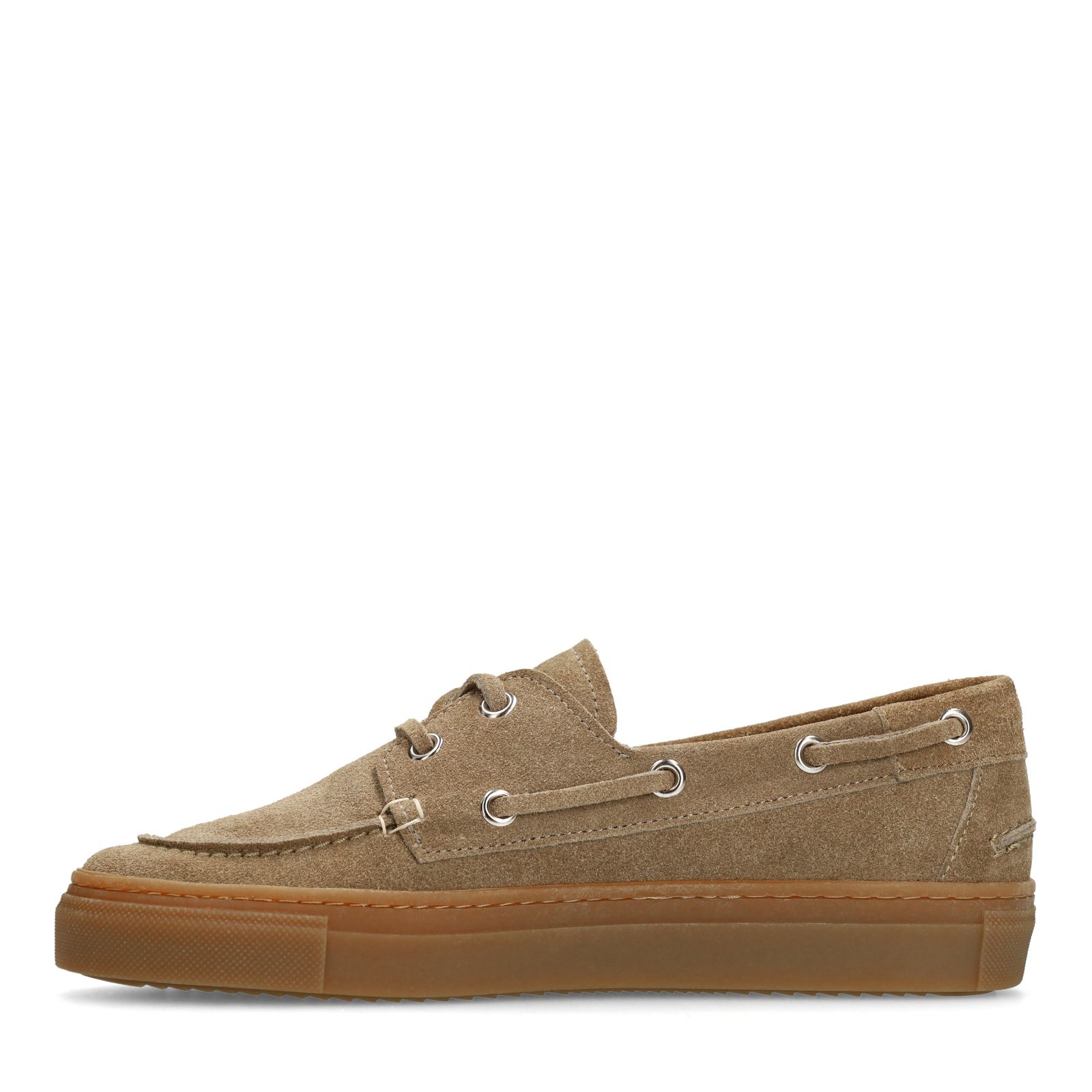 Taupe suède bootschoenen