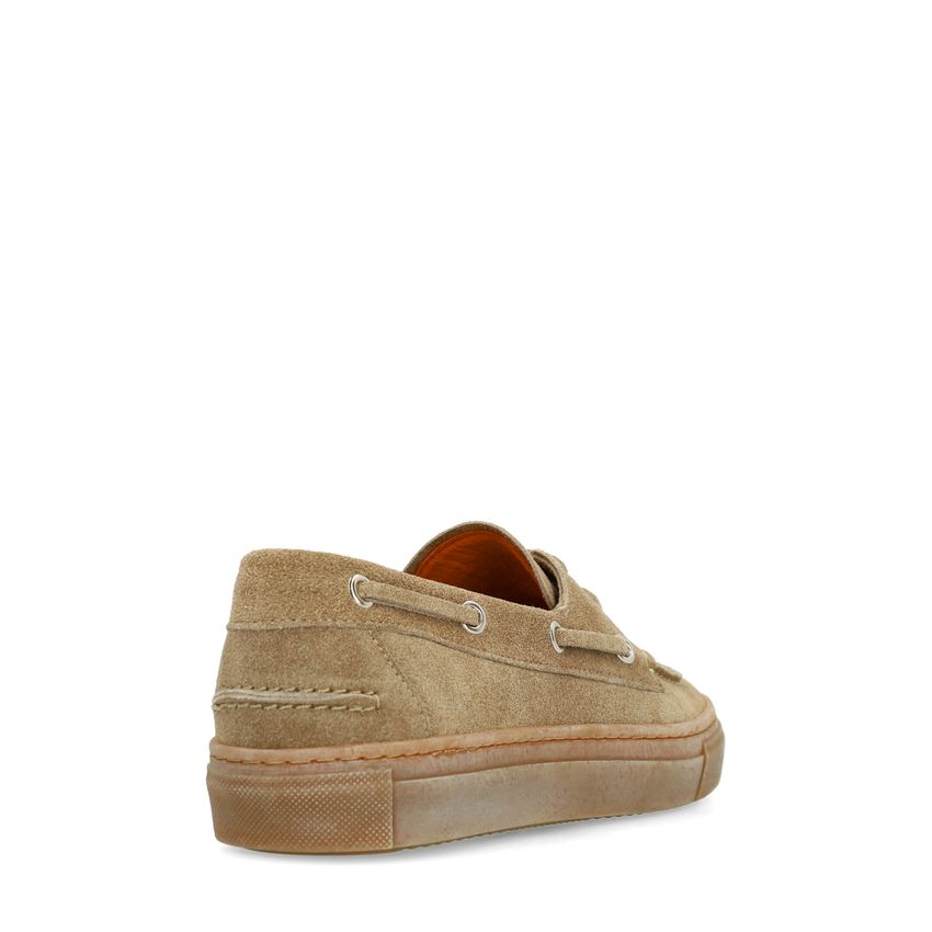 Taupe suède bootschoenen