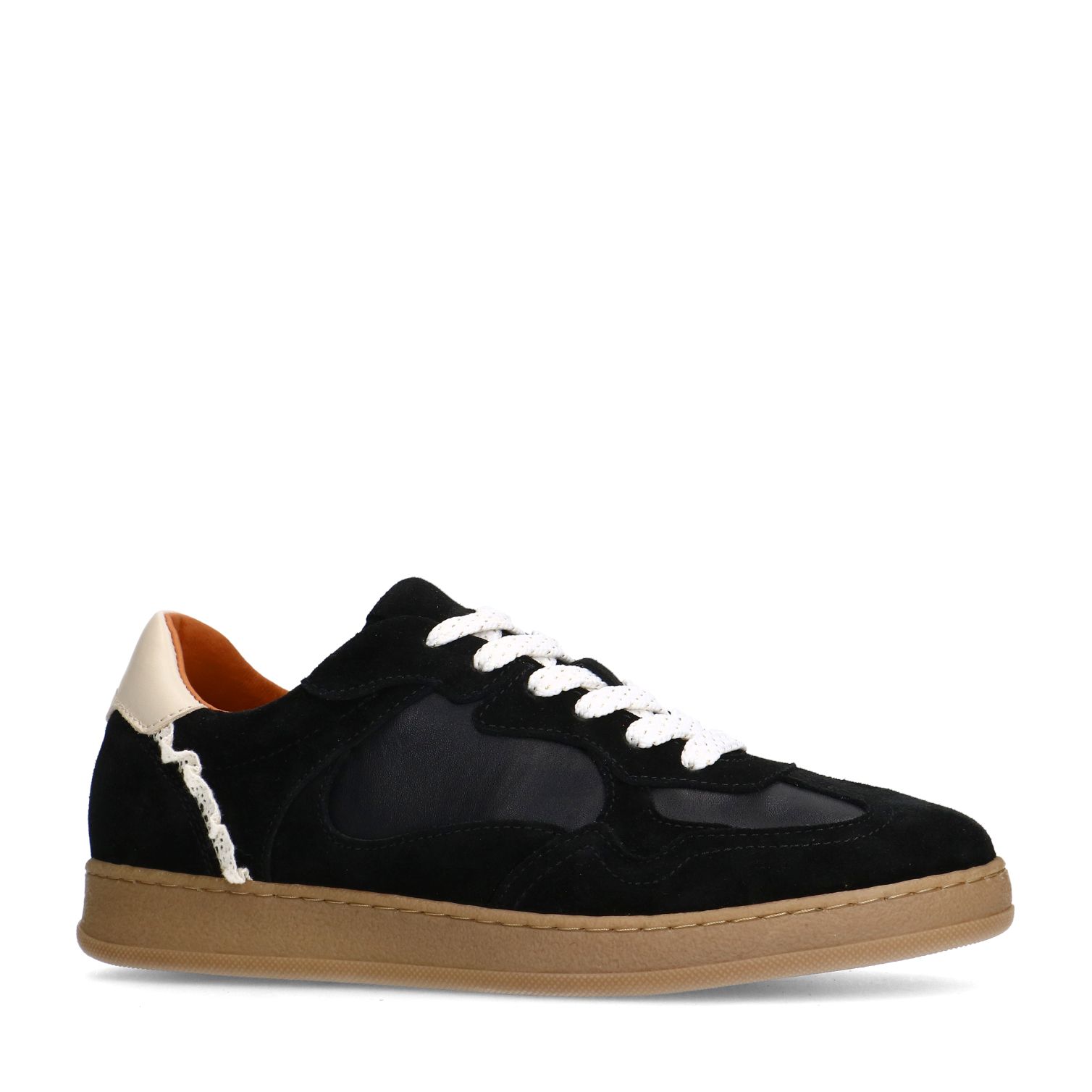Zwarte suède sneakers