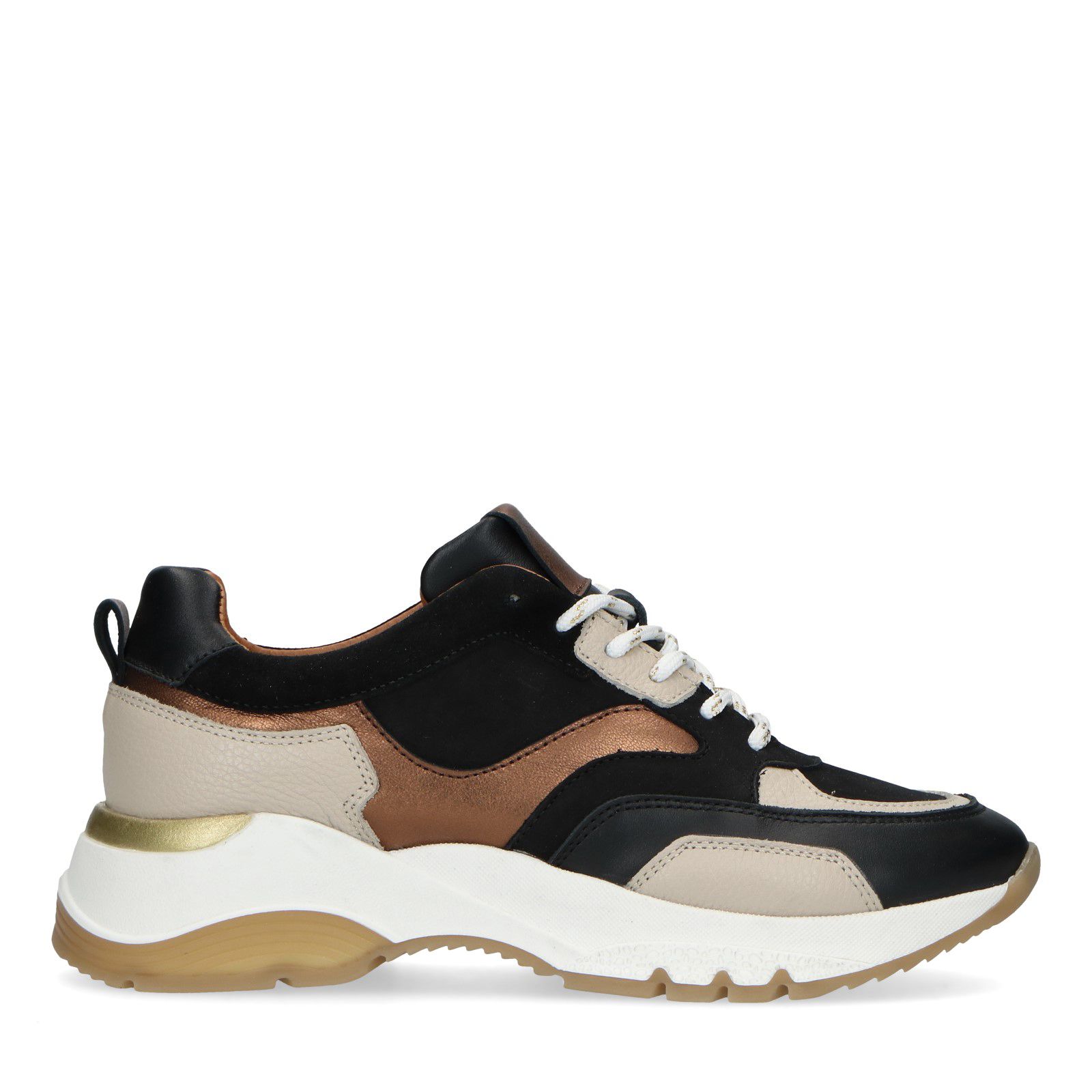Zwarte leren sneakers