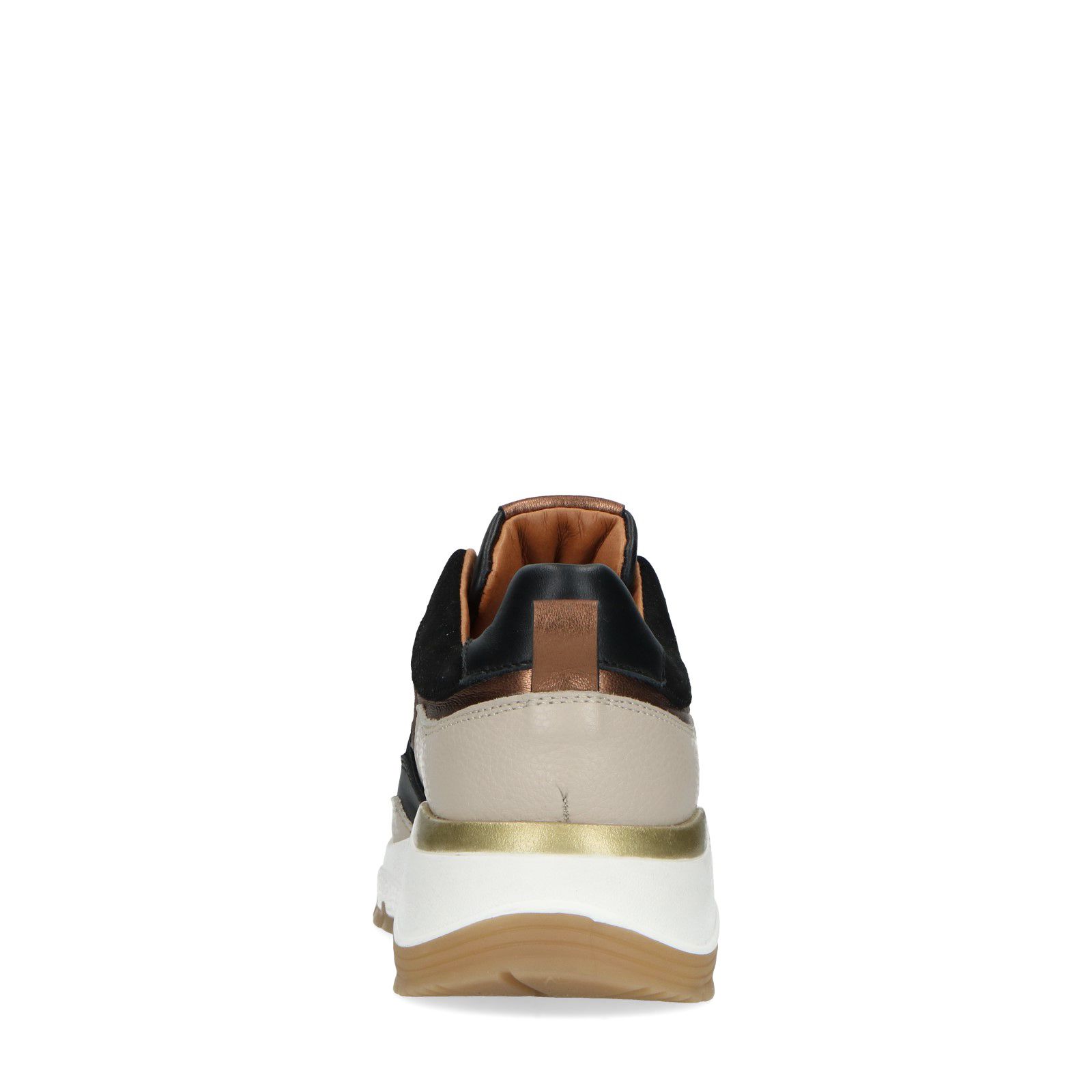 Zwarte leren sneakers