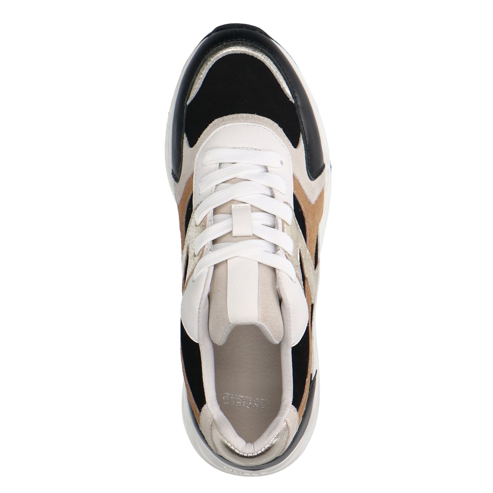 Zwarte leren sneakers