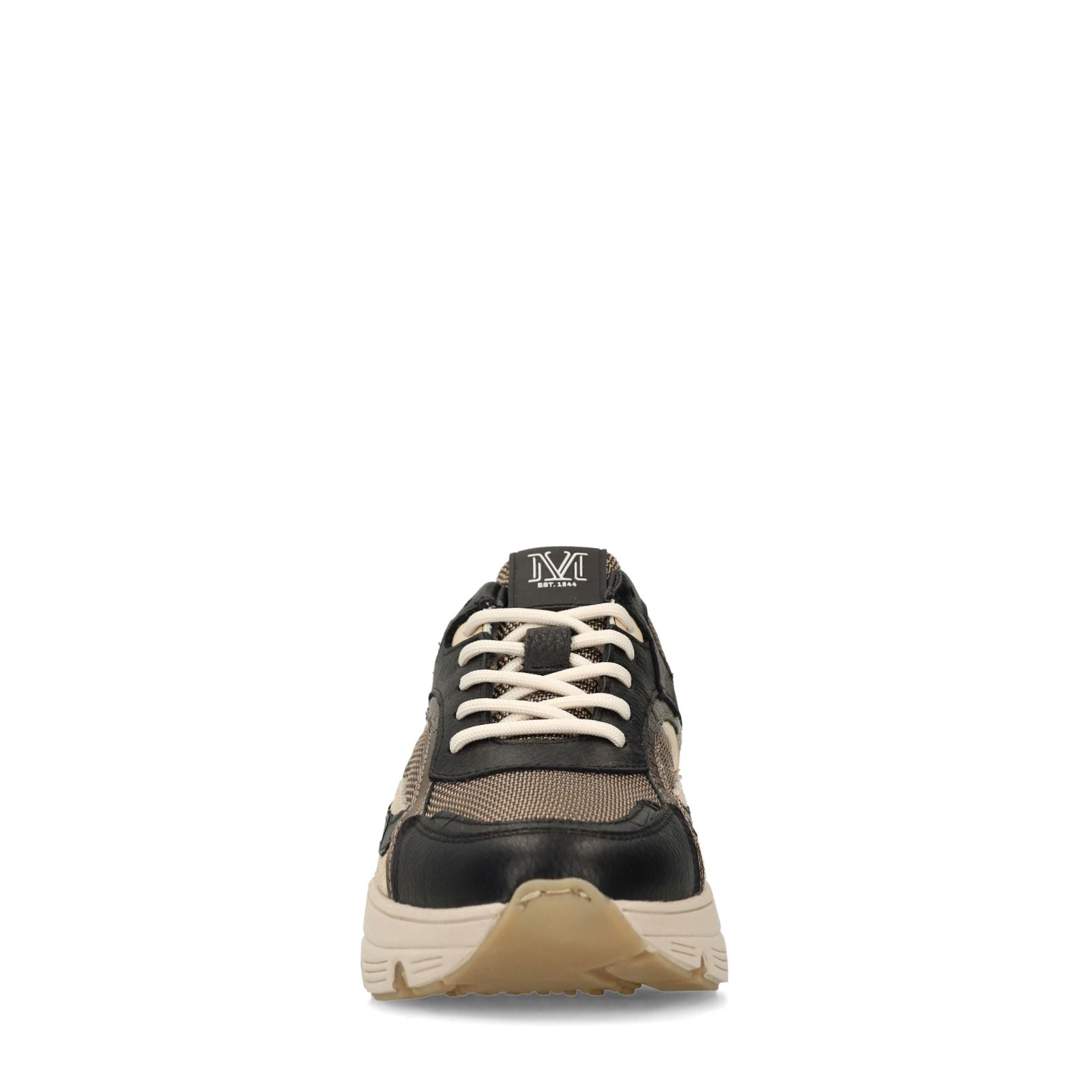 Zwarte leren sneakers