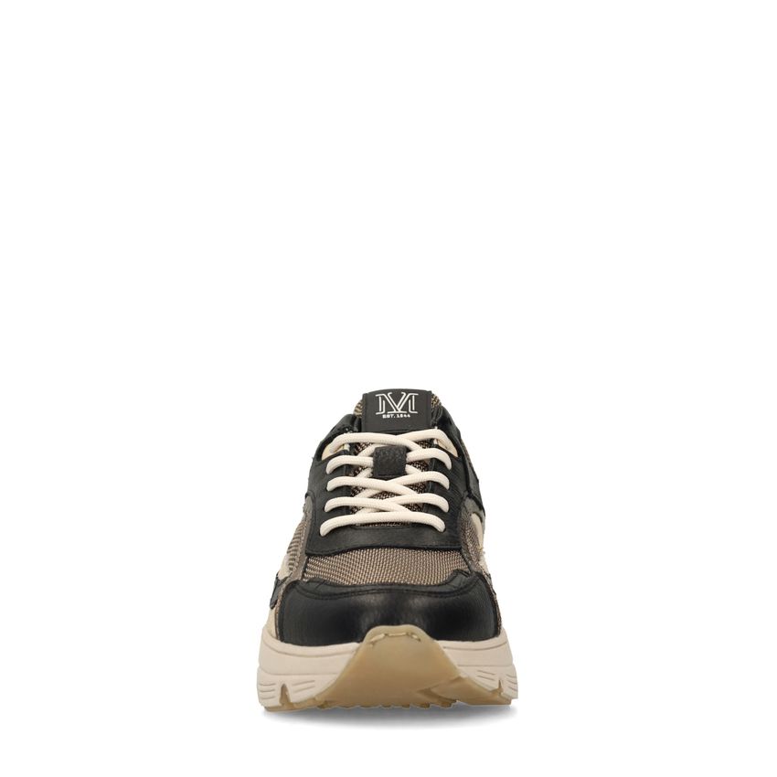 Zwarte leren sneakers