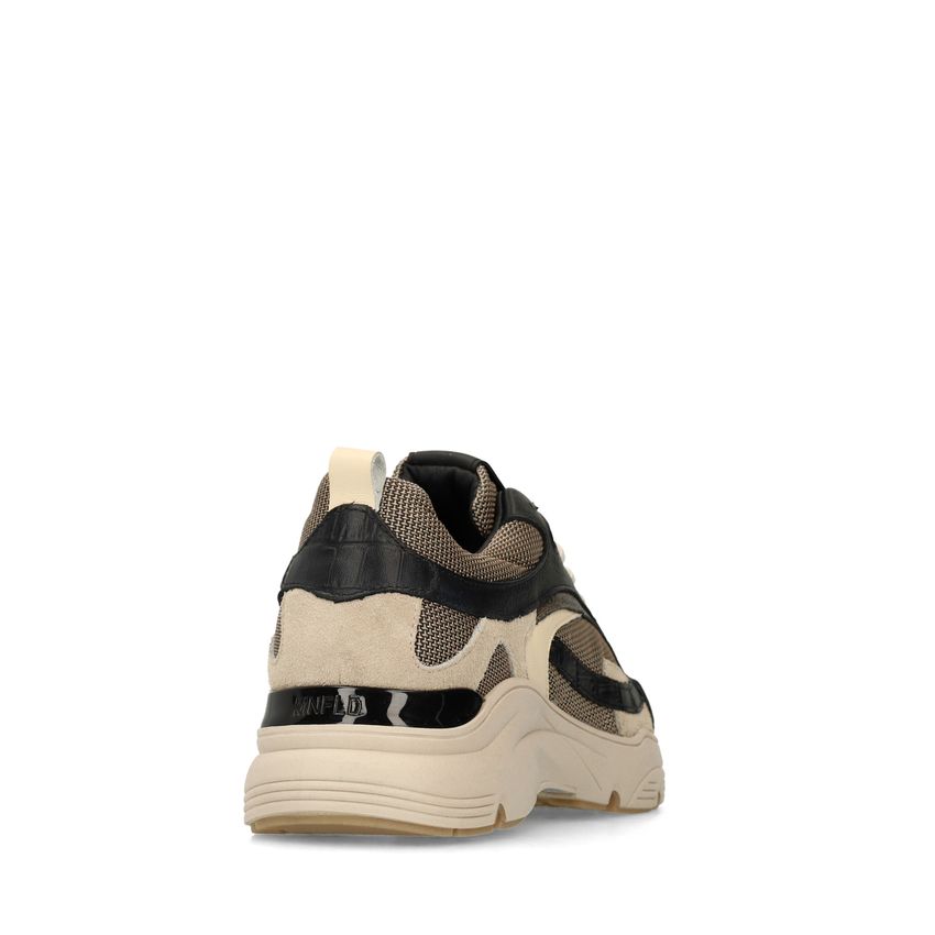 Zwarte leren sneakers