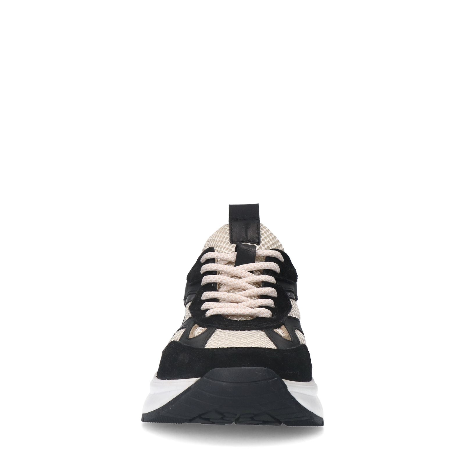 Zwarte leren sneakers