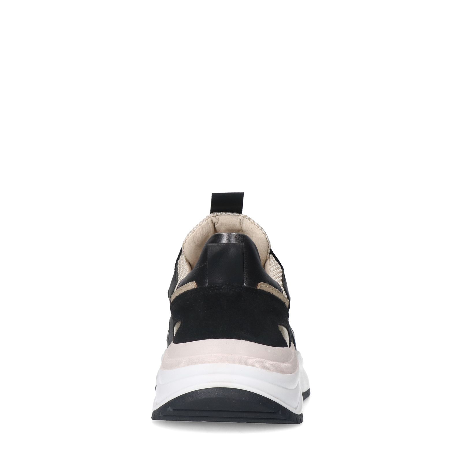 Zwarte leren sneakers