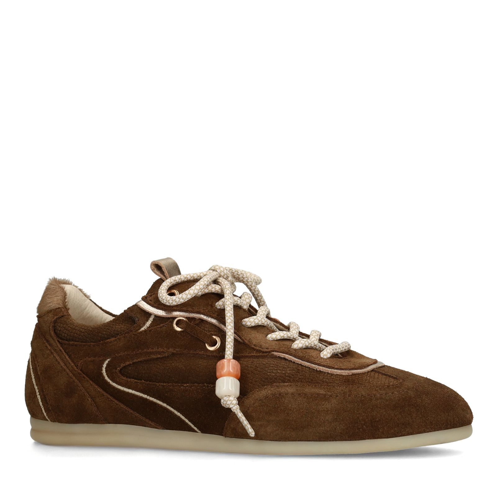 Braune Veloursleder-Sneaker