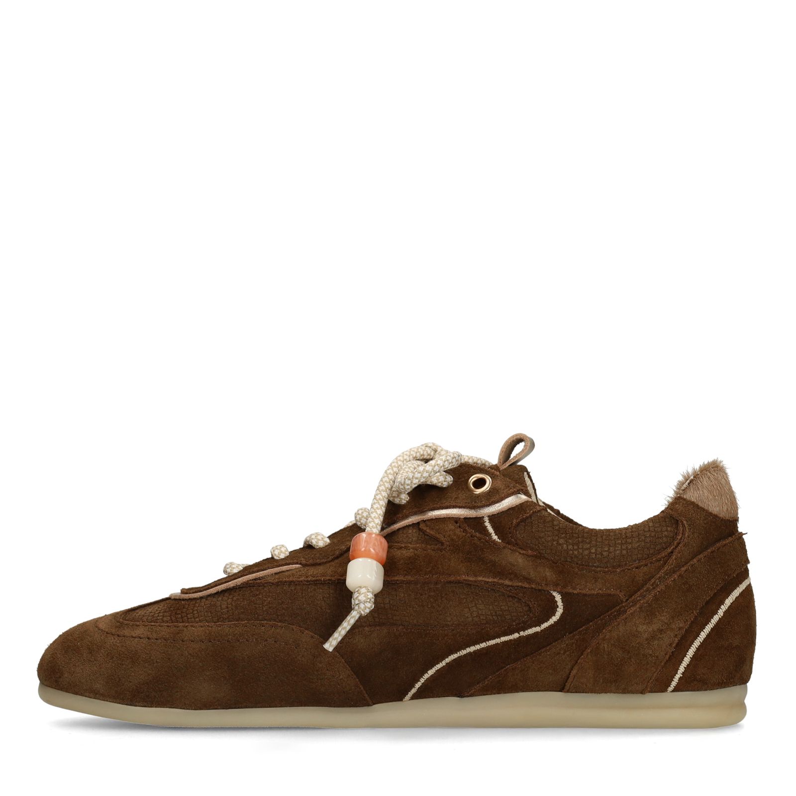 Bruine suède sneakers