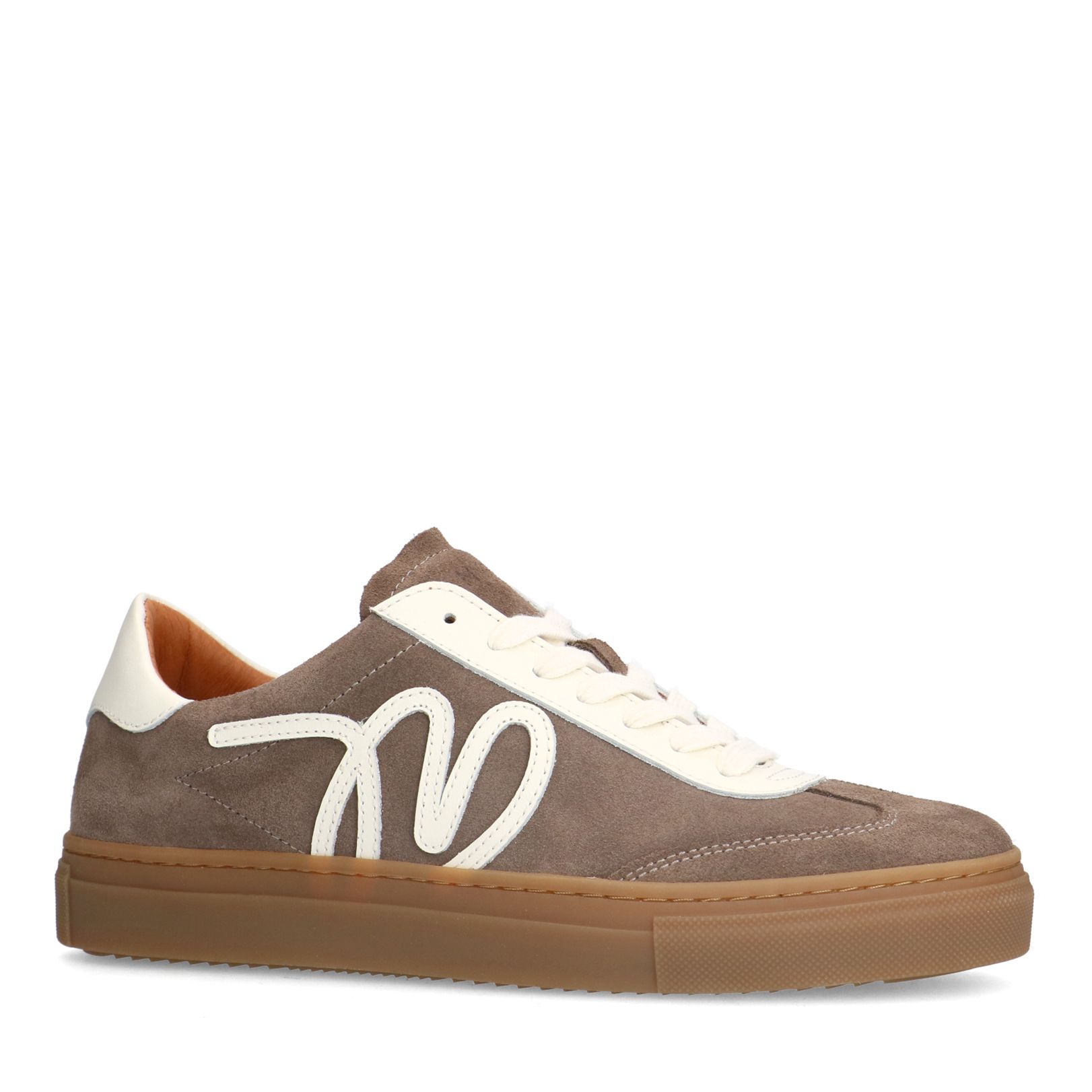 Bruine suède sneakers