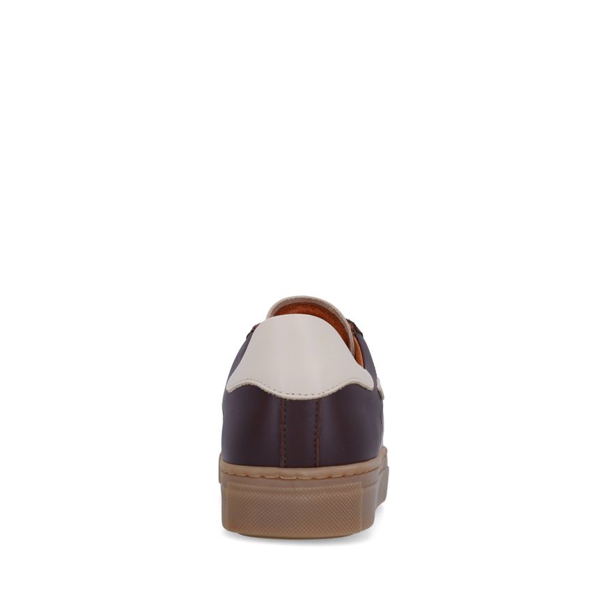Bruine leren sneakers