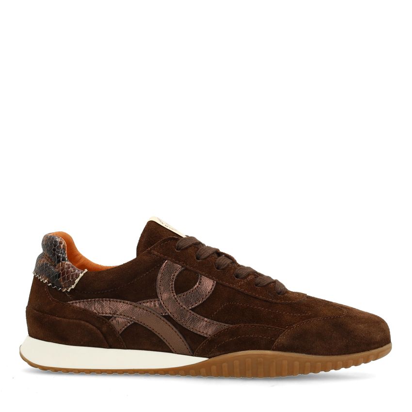 Bruine suède sneakers