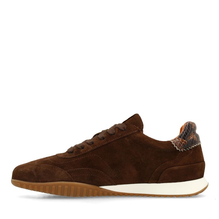 Bruine suède sneakers