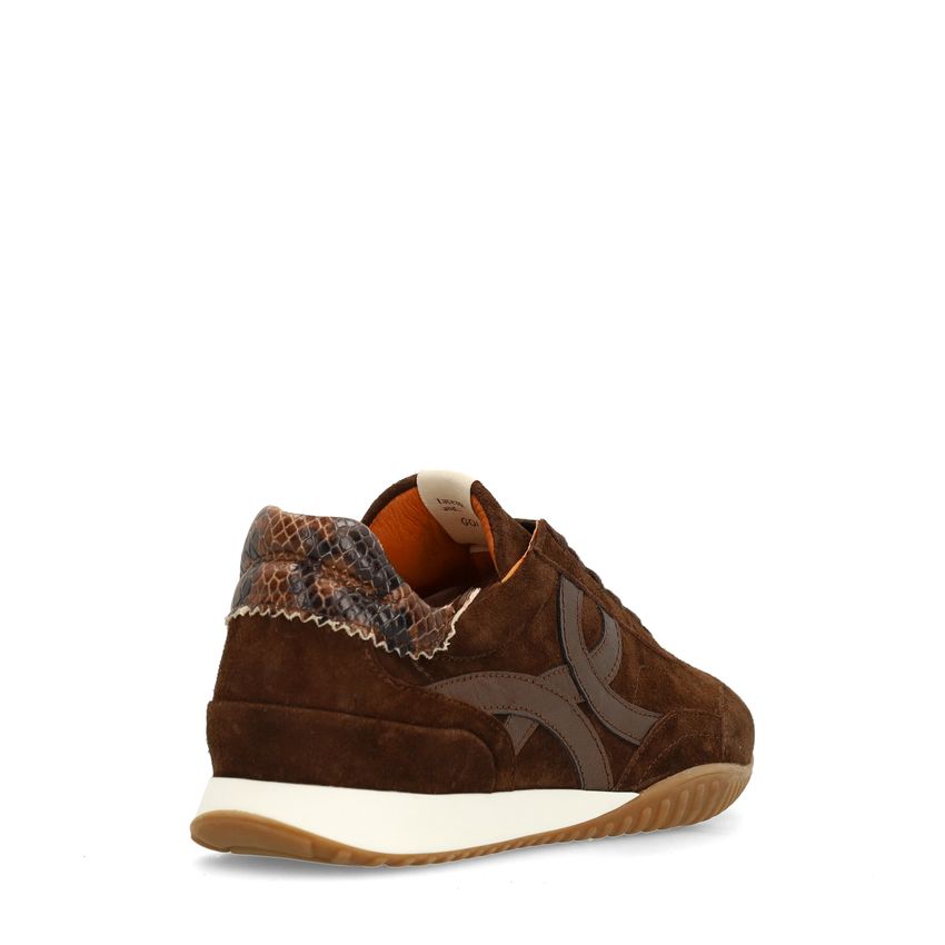 Bruine suède sneakers