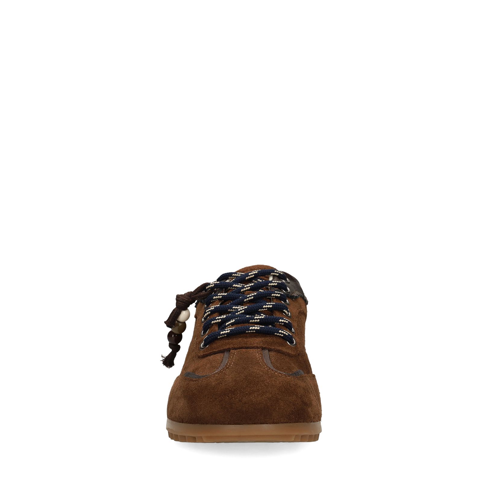 Donkerbruine suède sneakers