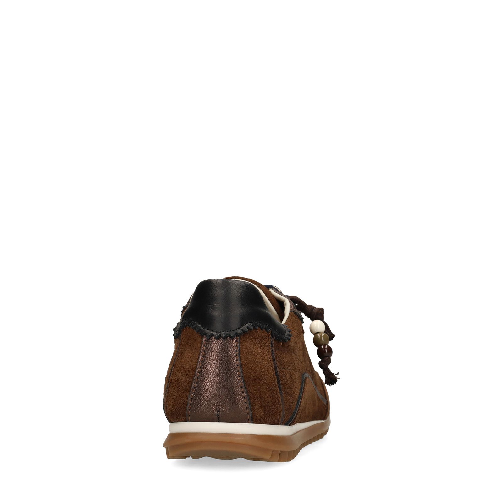 Donkerbruine suède sneakers