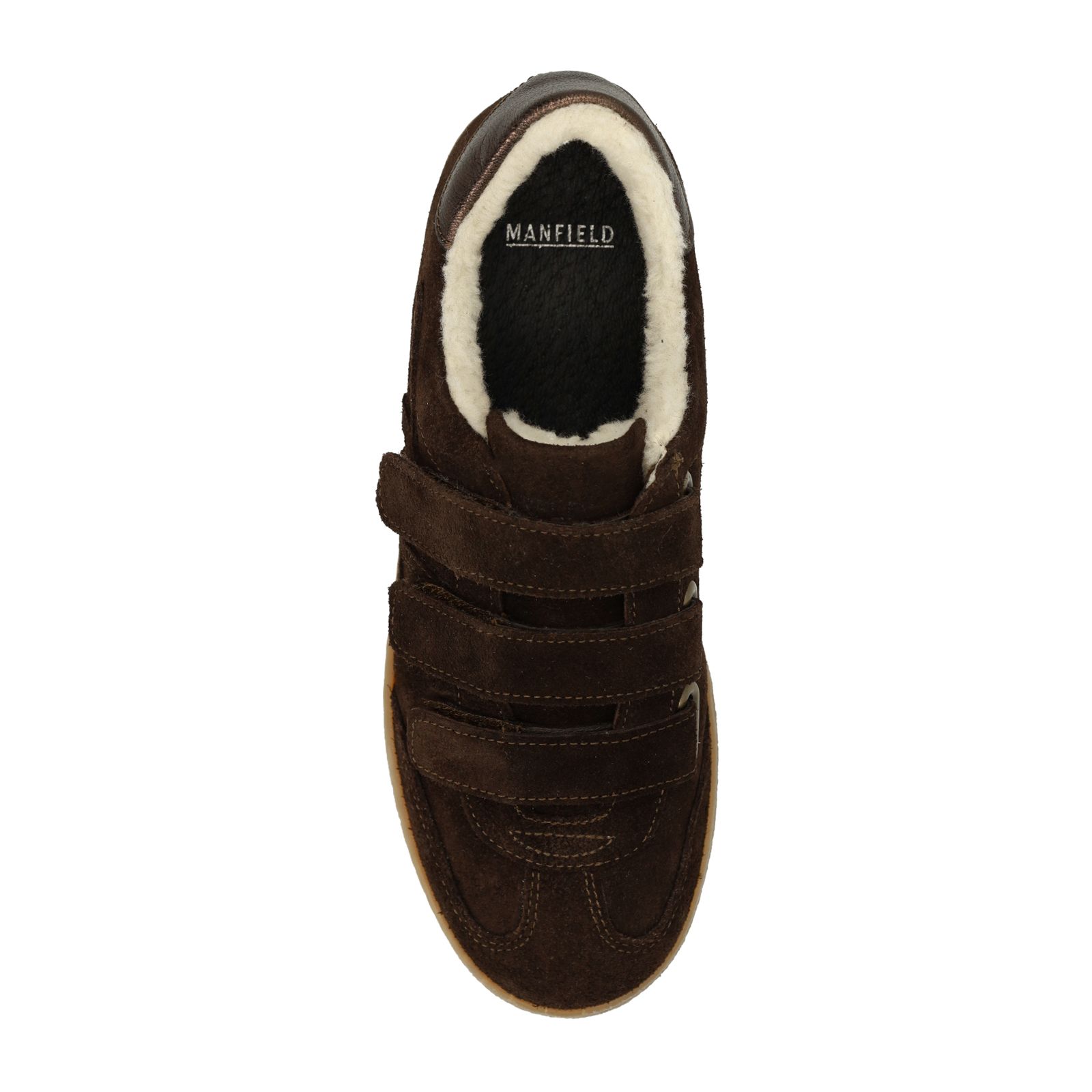 Donkerbruine suède sneakers