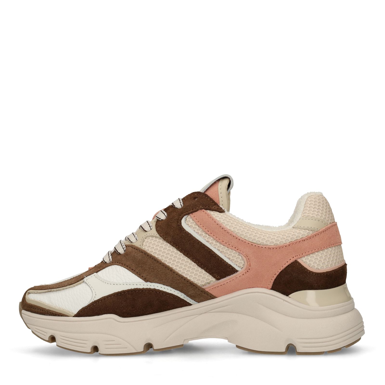 Bruine leren sneakers