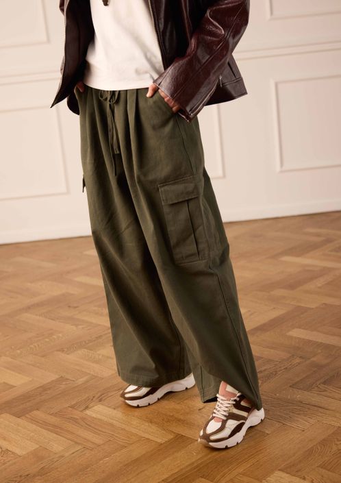 Bruine leren sneakers