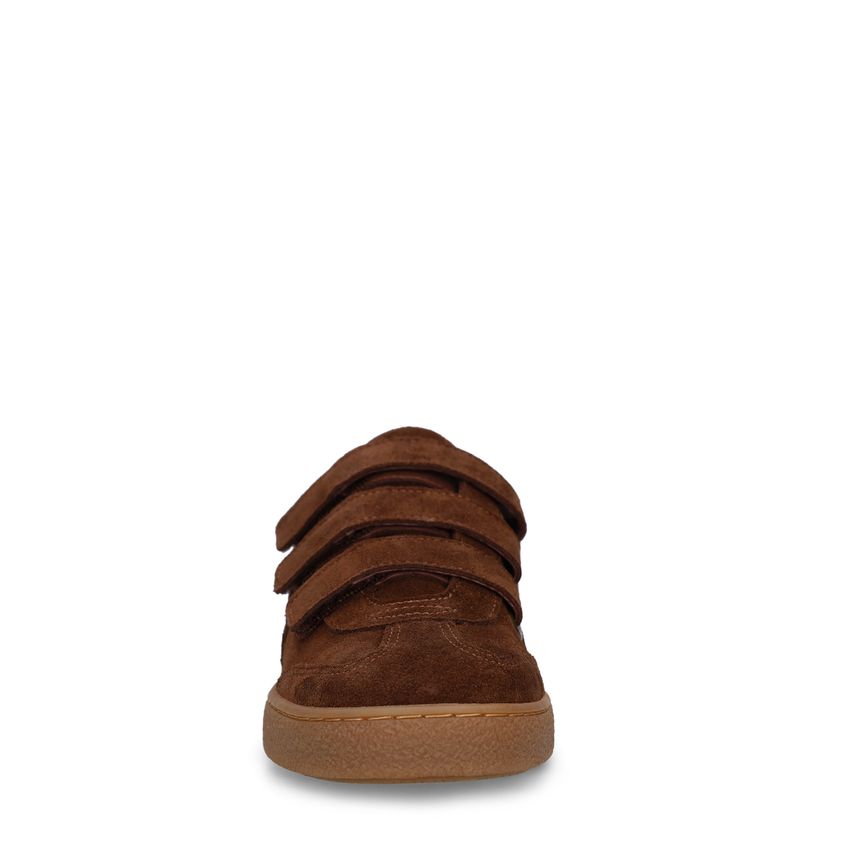 Braune Veloursleder-Sneaker