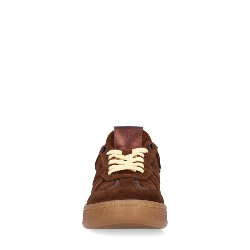 Braune Veloursleder-Sneaker