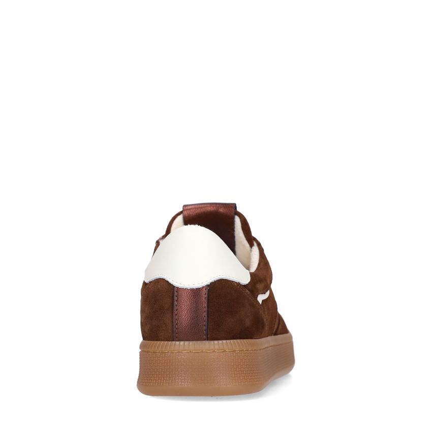 Braune Veloursleder-Sneaker