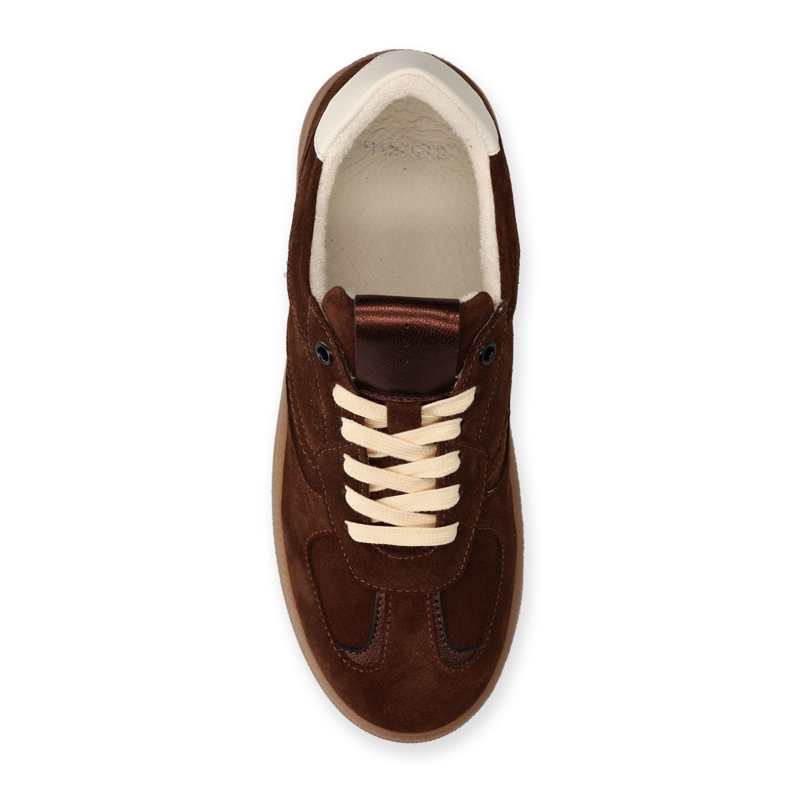Bruine suède sneakers