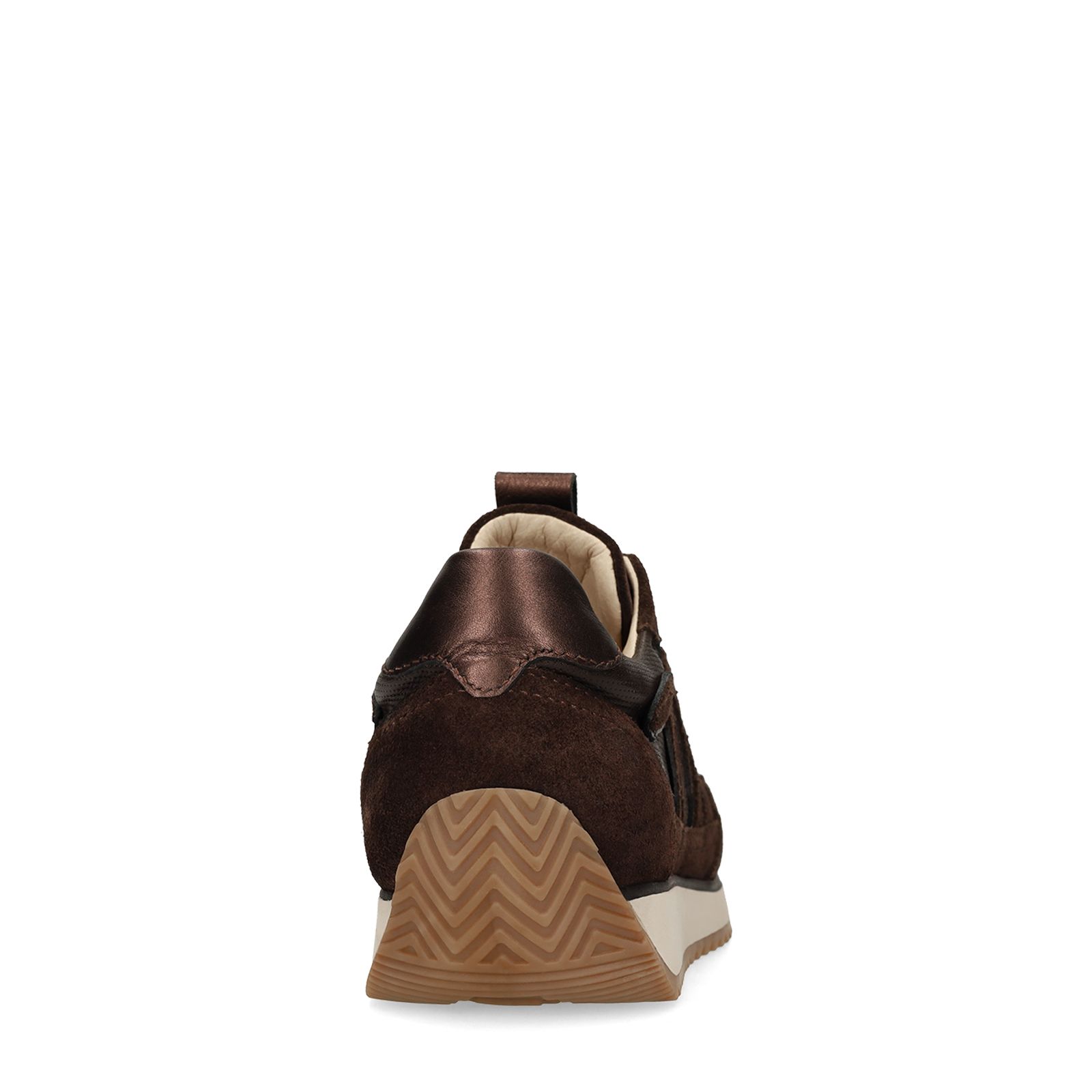Bruine leren sneakers