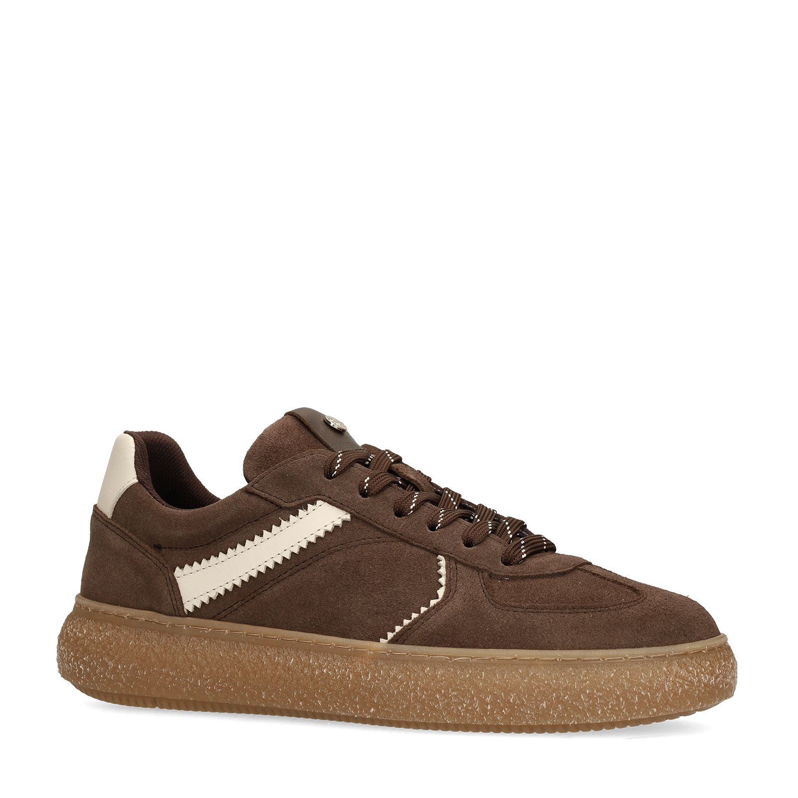 Bruine suède sneakers