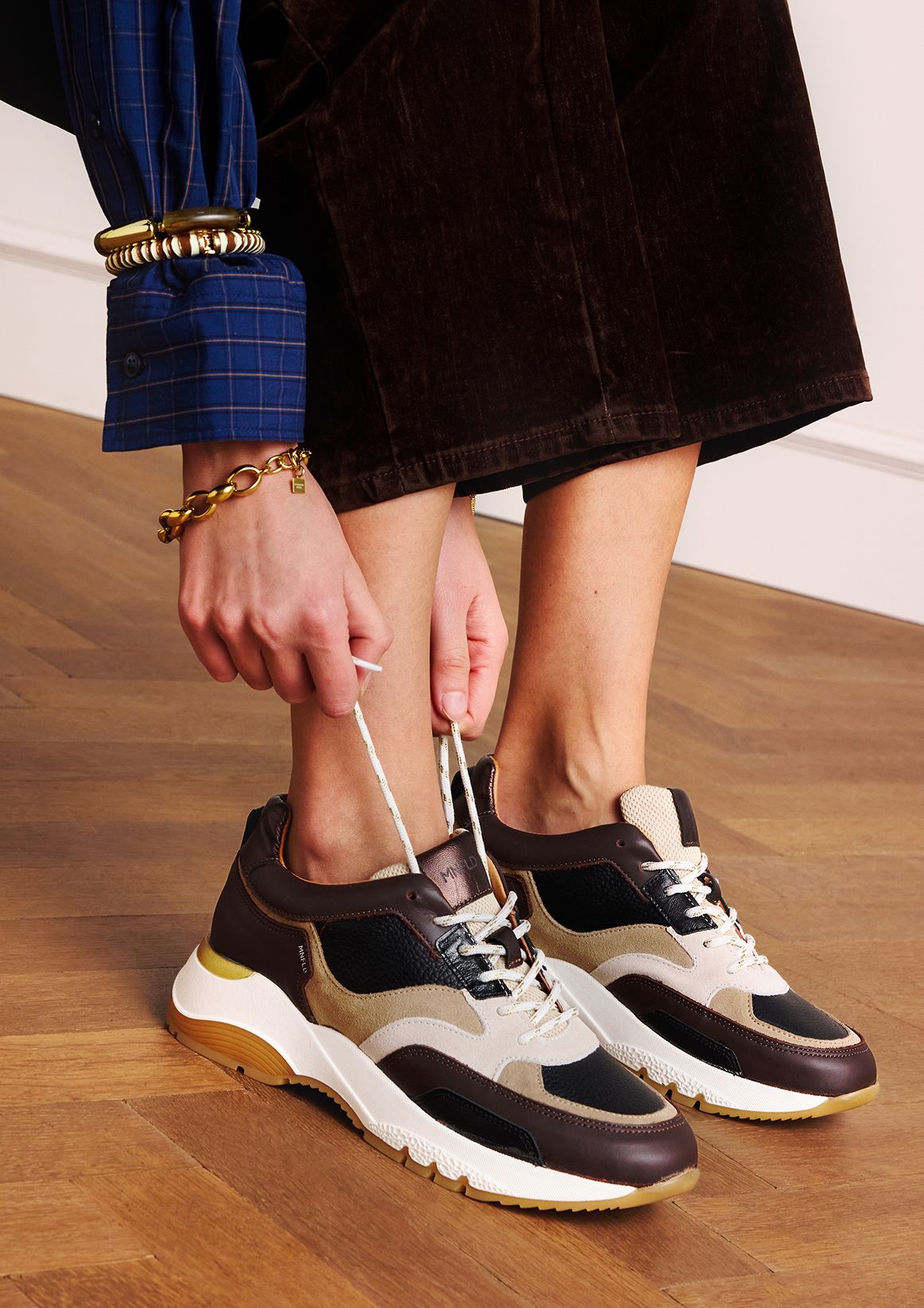 Braune Ledersneaker