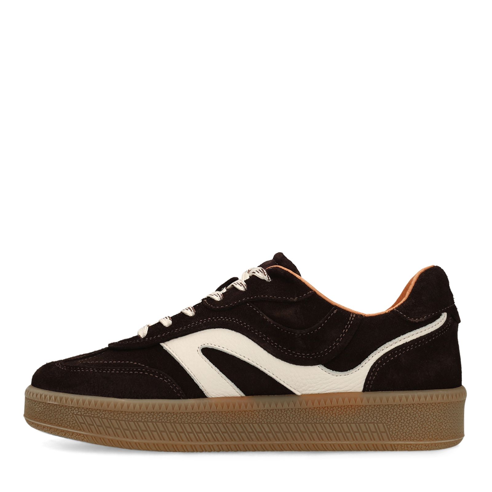 Bruine suède sneakers