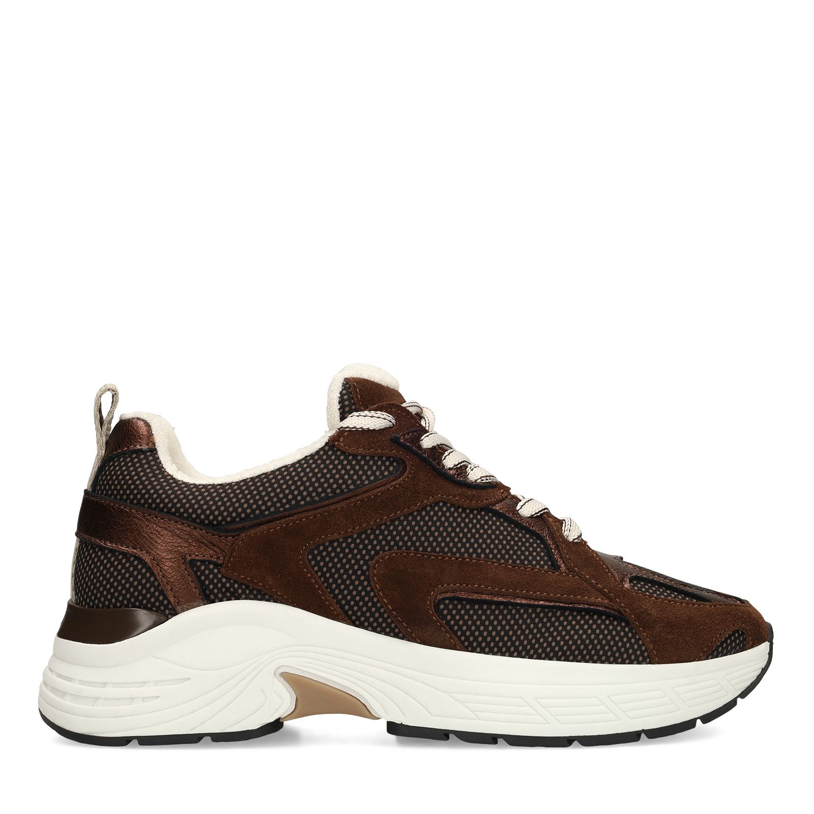 Bruine suède sneakers