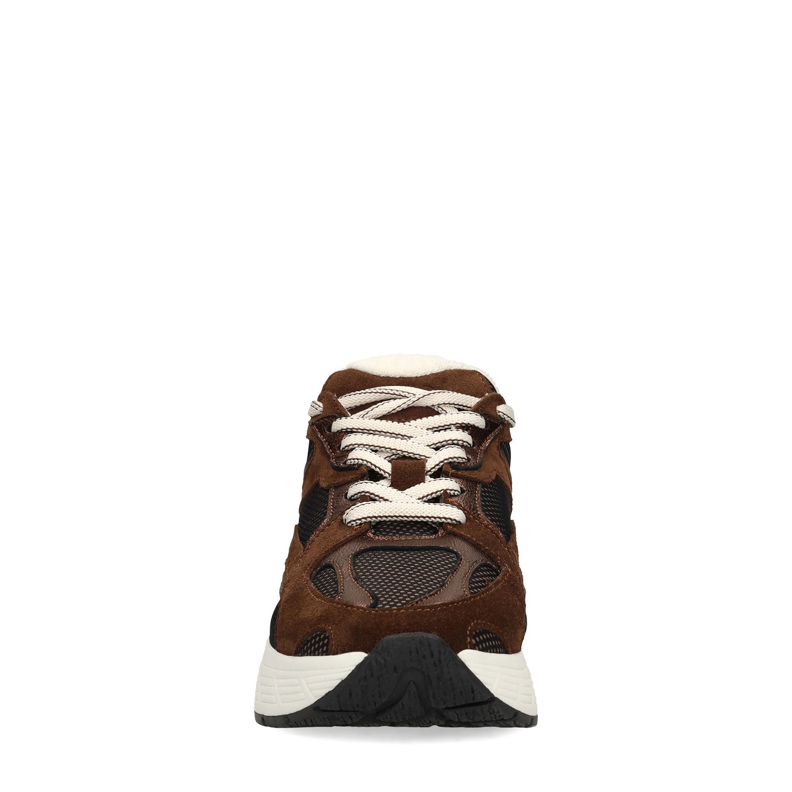 Bruine suède sneakers