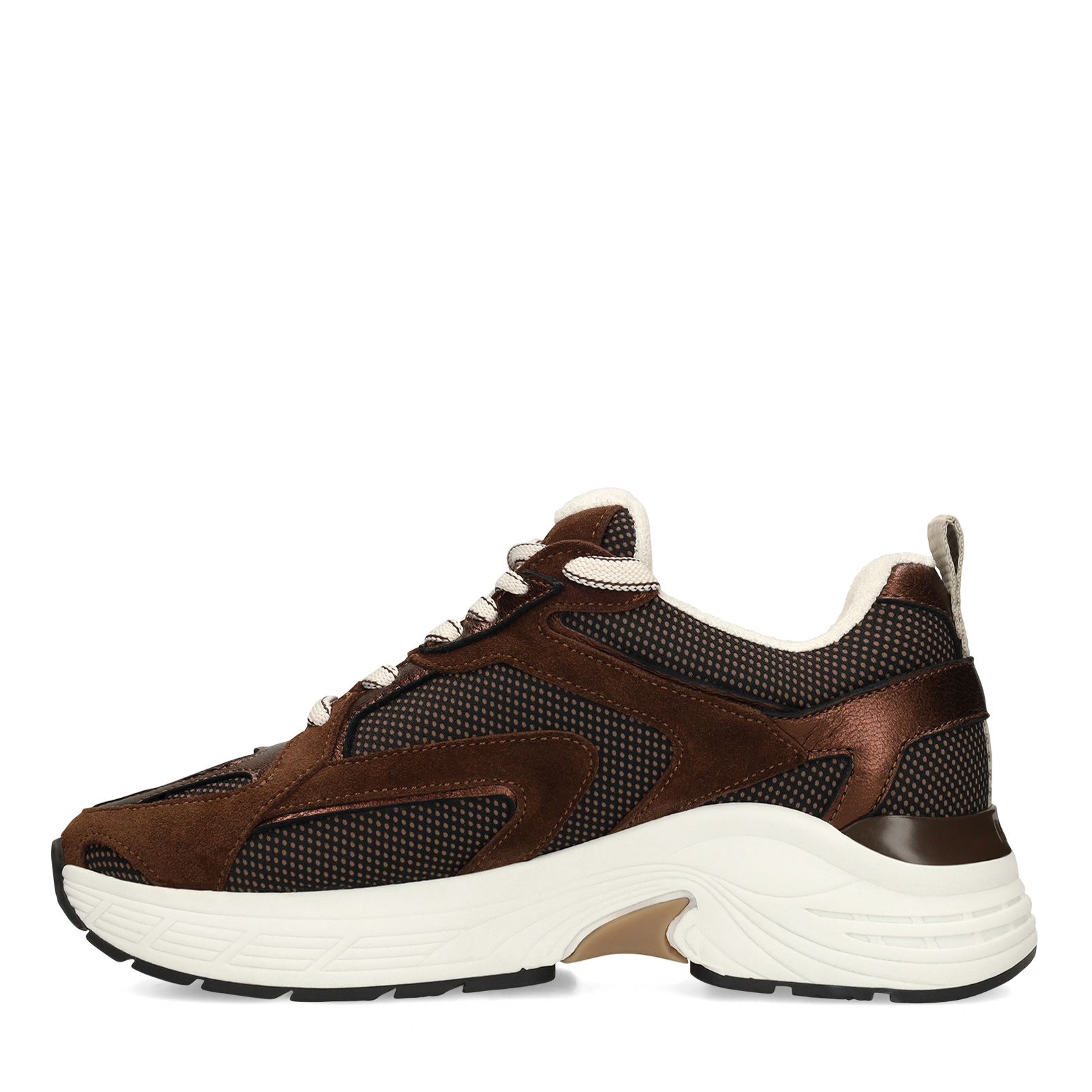 Bruine suède sneakers
